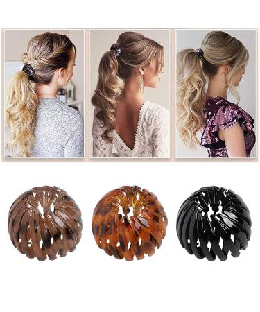 Vidfair Vintage Bird Nest Hair Clips - 3 Piece Set - Geometric Ponytail Loops for Elegant Hairstyles - Buy Online on GoSupps.com