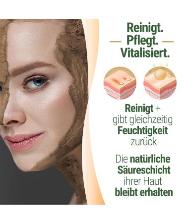 LT Nature Products Organic Face Mask - Moroccan Lavaerde | PUR | 150ml | Chemical & Soap-Free | Gentle Cleansing for Oily Skin - Buy Online on GoSupps.com