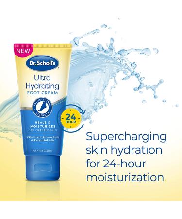 Dr. Scholl's Ultra Hydrating Foot Cream 3.5 oz - 25% Urea Lotion for Dry Cracked Feet - Buy Online on GoSupps.com