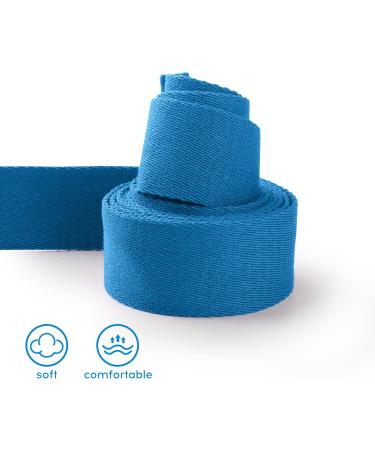 Voidbiov Cintura Yoga 1.85-2.5m | Cotone Naturale per Postura e Stretching - Blauer See 250cm - Buy Online on GoSupps.com