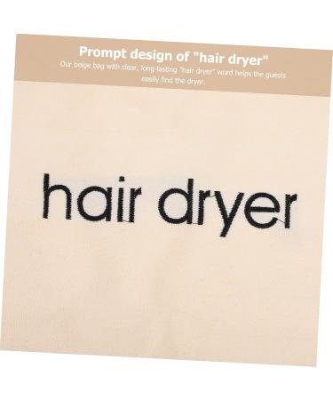 OHPHCALL Organizer Tools Hair All Hairdryer by and Inch Storage Pouch Hotel Blow Draw Modeling Styling Beige 33x30cm Beige - Buy Online on GoSupps.com