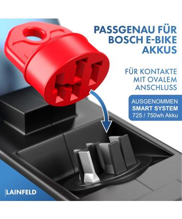 Lainfeld Contact Protection Cover for Bosch E-Bike | 2 Set Red | Waterproof Charging Cable PIN Cover | E-Bike Battery Accessories  - Buy Online on GoSupps.com