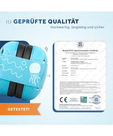 Schallwerk Mini+ Baby Hearing Protection - High-Quality Noise Protection Headphones for Children & Babies - Ideal for Everyday & Events - Turquoise - Buy Online on GoSupps.com
