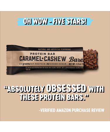 Buy Barebells Caramel Cashew Protein Bar - 12 x 55g | High Protein  Low Carb  Low Sugar Snack - Buy Online on GoSupps.com