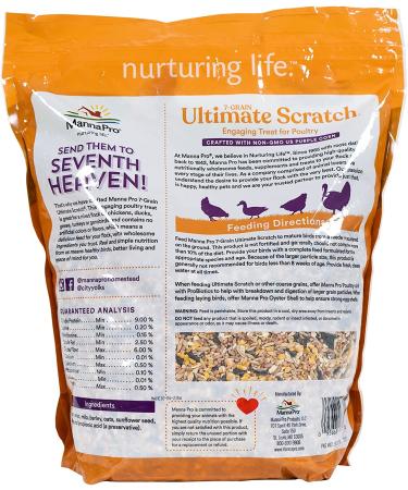 Non-GMO Manna Pro 7-Grain Chicken Scratch - 10 lbs Natural Bird Treat - Buy Online on GoSupps.com