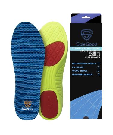 SoleGood Insoles PU Breathable Relieve Foot Pain Prevent Running Injuries Anti-Fatigue Athletic Shoe Inserts for Men Women (XXS (Men's 3-4/ Women 4.5-5.5)) 2X-Small (Men's 3-4/ Women 4.5-5.5)