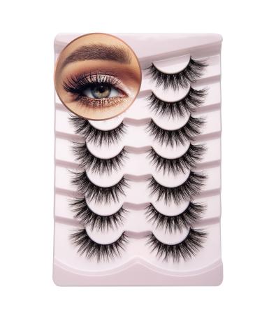 Onlyall Lashes Mink False Eyelashes Natural Wispy Lashes Soft Faux Mink Lashes Fluffy False Lashes 16MM A04 A04 (9MM-16MM)