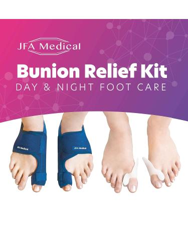 JFA Medical Bunion Corrector Splint - Adjustable Day/Night Support for Pain Relief and Toe Protection - Buy Online on GoSupps.com
