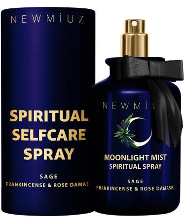 Clearing Sage Smudge Spray Mist Spiritual Aromatherapy for Stress Relief Success Prosperity Frankincense Rose Natural Essential Oils Destress Gift