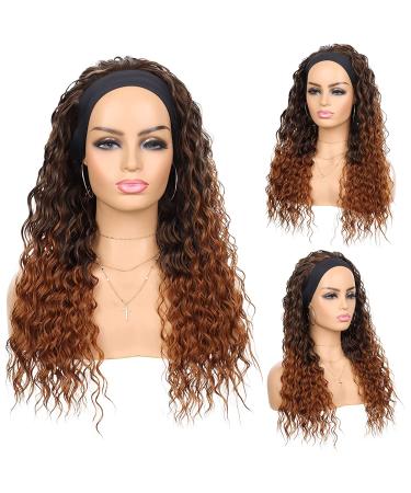 G&T Blonde Curly Headband Wig for Black Women | Heat-Resistant Wet & Wavy Synthetic Wig 1B30 - Buy Online on GoSupps.com