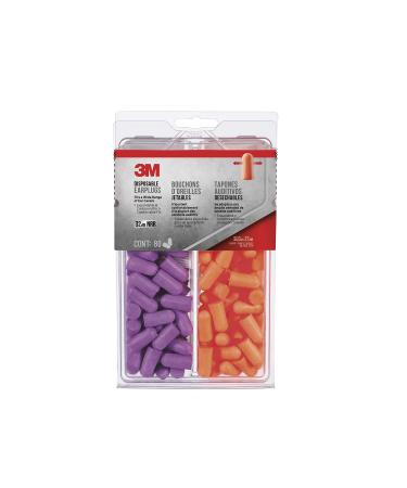 3M Safety 92059-80025T Disposable Earplugs  80-Pair