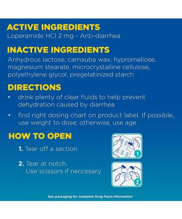 Imodium AD Diarrhea Relief Caplets - Loperamide Hydrochloride 6 Count, Blue - Anti-Diarrheal Medicine - Buy Online on GoSupps.com