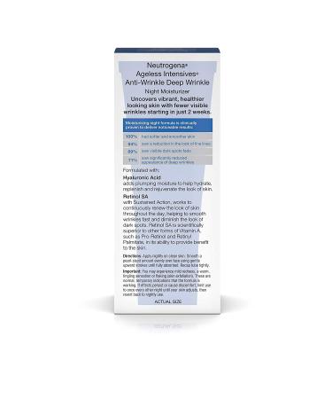 Neutrogena Ageless Intensives Wrinkle Night Cream 1.4 oz - Buy Online on GoSupps.com