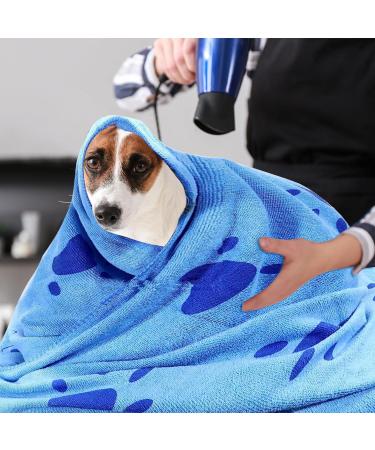 LLMSix Extra Absorbent Dog Towels - Large Microfiber Pet Towels for Small & Large Dogs/Cats (140x70cm) - Quick Drying & Soft - Buy Online on GoSupps.com