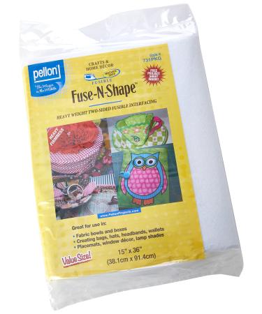 Pellon 731PKG Fuse-N-Shape Heavyweight - 15 x 1 Yard Package - White - Buy Online on GoSupps.com