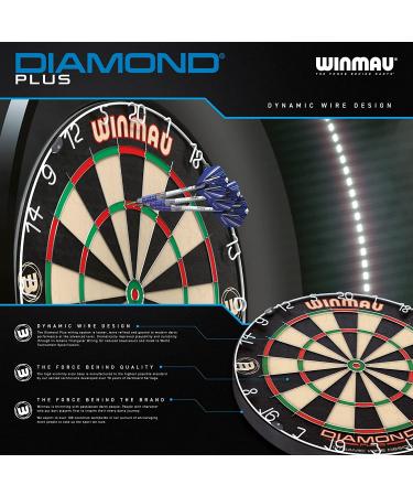 Winmau Diamond Plus Tournament Bristle Dartboard - Premium Quality for Serious Players - Buy Online on GoSupps.com