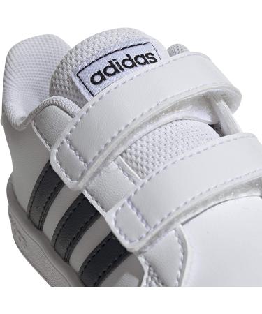 adidas Grand Court Tennis Shoe Toddler 6 Toddler - White/Black/White - Buy Online on GoSupps.com
