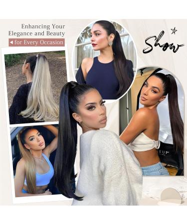 60cm Medium Brown Sofeiyan Ponytail Hair Extension - Natural Soft Synthetic Braid for Women - Buy Online on GoSupps.com