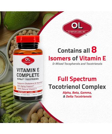 Olympian Labs Vitamin E Complete - 60 Softgels for Antioxidant Support - Buy Online on GoSupps.com
