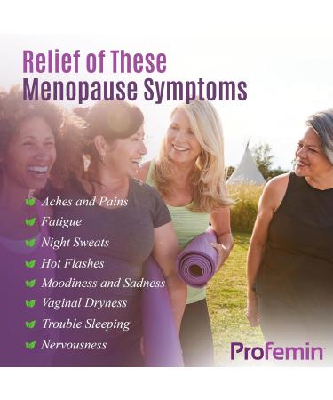 Ultra Menopause Supplements for Women - Safe Natural Formula for Hot Flashes Night Sweats & Moodiness | Clinically Tested | 60 Count - Profemin Ultra - Buy Online on GoSupps.com