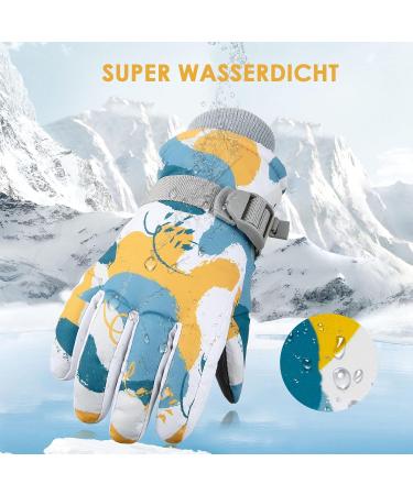 Foenguy Waterproof Windproof Ski Gloves for Children | Unisex Winter Sports Gloves for Ages 3-5 | Perfect for Skiing Snowboarding Cycling & More - Buy Online on GoSupps.com