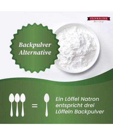 Fine Forests Natron Powder 5kg | Baking Soda & Backnatron | German Food Quality | Versatile for Baking & Household | Eco-Friendly Recoverable Bucket | Large Pack - Buy Online on GoSupps.com