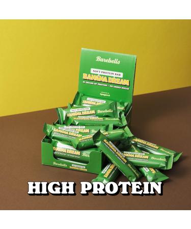 Barebells Protein Bars - 16g Protein Low Carb Chocolate Bars | After Workout Low Calorie Snacks | 12 x 55g Soft Bars Banana Dream - Buy Online on GoSupps.com