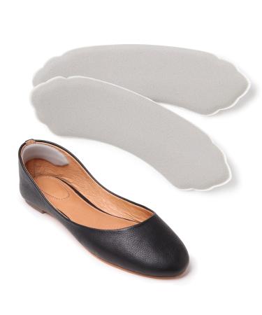 Foot Petals Heavenly Heelz Heel Pads for Women Medium Silver