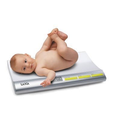 LAICA Electronic Baby Scale | Weight Lock 20g-20kg Capacity | Silver/White La166 - International Shipping Available - Buy Online on GoSupps.com
