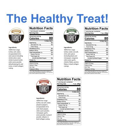 Turkey Variety Sogo Snacks - No Sugar, Low Carb, Free-Range from a Family Farm - Non-GMO, Gluten Free, Keto, Whole 30, Paleo Friendly - 12 Count 1oz Packs - Buy Online on GoSupps.com