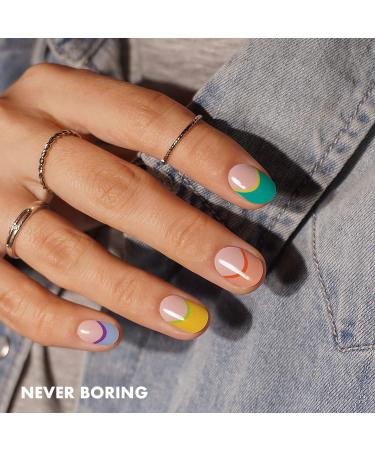 MOYOU LONDON Semi Cured Gel Nail Strips - Easy to Apply & Remove | Salon-Quality Manicure at Home | Includes UV Lamp offer - Buy Online on GoSupps.com