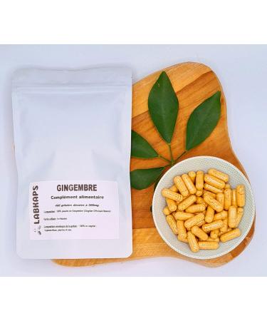 GINGER 400 Capsules with a Strength of 500 mg Vegetable Envelope - Food Supplement