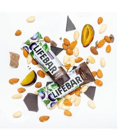 Lifefood Lifebar Inchoco RAW Vegan Energy Bars - Organic Gluten-Free No Added Sugar - 15 Pack (15 x 40g) - Healthy Chocolate Snack - Buy Online on GoSupps.com