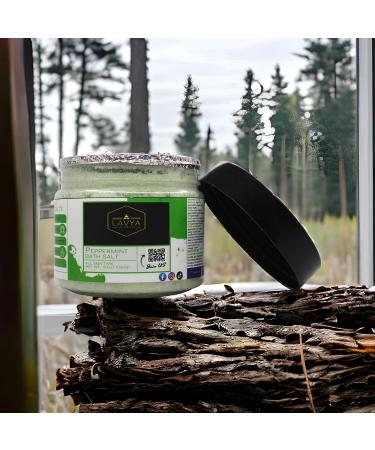 Lavya Luxuary Peppermint Bath Salt - 16Oz/456Gms for Body & Foot Spa | Muscle Recovery, Pain Relief, Stress Reduction & Fatigue | Natural Formula | Light Green - Buy Online on GoSupps.com