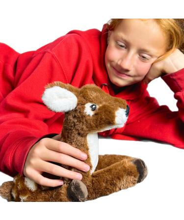 Deluxe Paws Eco-Friendly Deer Toy | 100% Recycled Plush | Sustainable Pet Plaything - Buy Online on GoSupps.com