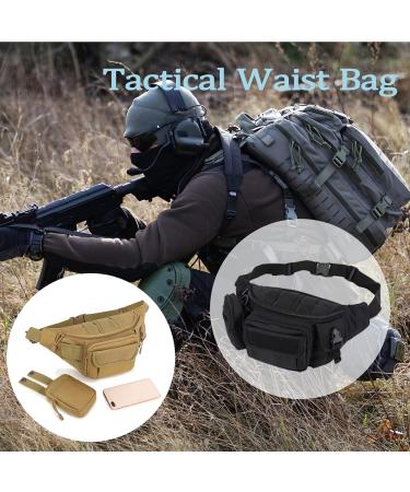 Tactical Fanny Pack with U.S Patch - Military Waist Bag for Outdoor Activities (ACU) - 1 Pack - Buy Online on GoSupps.com