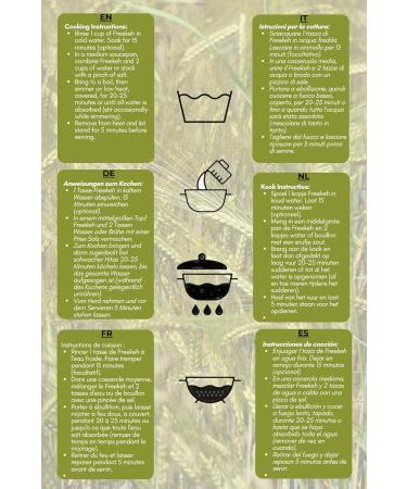 CORNEDOR Freekeh Roasted Green Wheat 500 grams Eastern Mediterranean Superfood Source of protein and rich in fiber Suitable for vegans & vegetarians - Buy Online on GoSupps.com