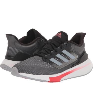 adidas Men's Eq21 Running Shoe 10.5 Grey/Halo Silver/Vivid Red - Lightweight and Stylish Running Sneakers - Buy Online on GoSupps.com