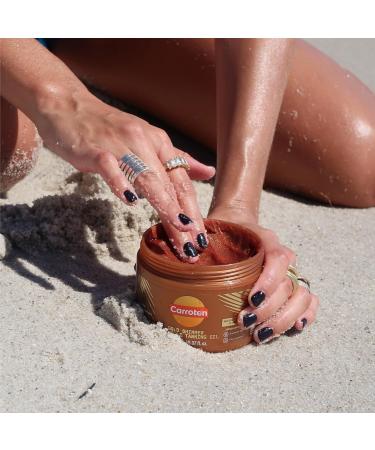 Carroten Gold Shimmer Tanning Gel | Browning Tan Accelerator | Non-Greasy Water-Resistant with Carrot & Coconut Oil | Vitamin A & E For Moisture & Hydration | 5 Fl Oz (Pack of 2) Shimmer 2PK - Buy Online on GoSupps.com