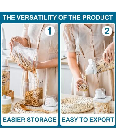 1100 ml Airtight Detergent Dispenser with Measuring Cup Multi-Purpose Washing Powder Dispenser Washing Powder Container Storage Bucket Laundry Detergent Box for Soft Washer (1100 ml) - Buy Online on GoSupps.com