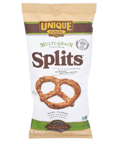 Unique Snacks Multi-Grain Splits, Delicious, Vegan, Homestyle Baked, Certified OU Kosher and Non-GMO, 11 Ounce Bag (Pack of 6)