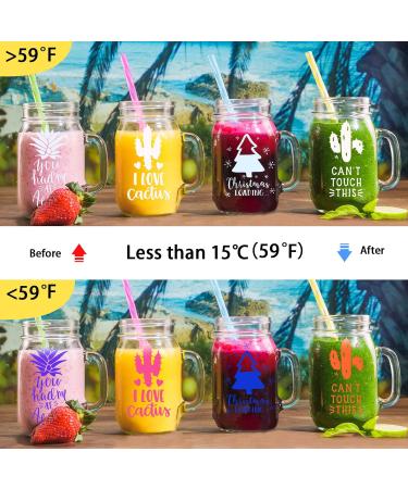 10 Pack Cold Color Changing Vinyl for Cricut - 12x12 Permanent Vinyl Bundle with Transfer Tape - Ideal for Stickers, Decals, Cups, and Water Bottles - Buy Online on GoSupps.com