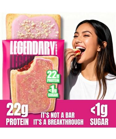 Legendary Foods 22g Protein Pastry 0g Added Sugar Low Carb Gluten Conscious Keto Snack Ideal for Glucose Management Includes Whey Protein Isolate 8 Pack Cherry Crumble Frosted Cherry Crumble - Buy Online on GoSupps.com
