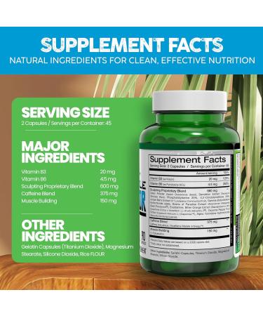 Vital Alchemy The Muscle Sculptor Muscle Builder with Vitamin B3 B6 Phosphatidylserine Epicatechin & Cayenne Supports Muscle Growth Focus Energy & Protein Synthesis Made in USA 90 Capsules - Buy Online on GoSupps.com