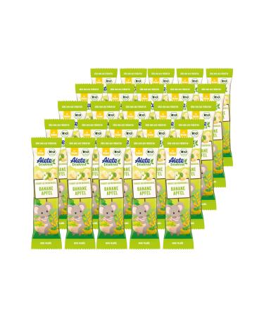 Alete consciously fruit grain bar Banane apple perfect as a snack for in between without palm oil & aroma substances from 3 years 25 g Pack (25 x 25g) banana apple 25 x 25 g