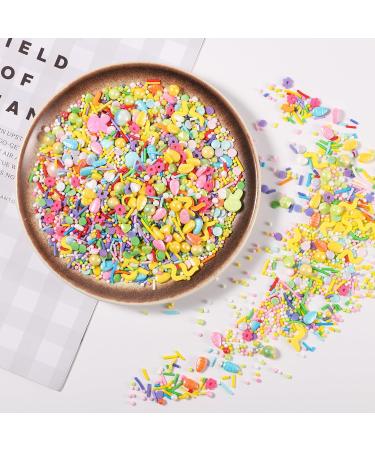 Easter Sugar Sprinkles 6-in-1 Easter Bunny Carrot Egg Candy Sprinkles Edible Pastel Sprinkle Mix Baking Cake Decorations for Easter Party Wedding Anniversary Cake Dessert Decor - Buy Online on GoSupps.com