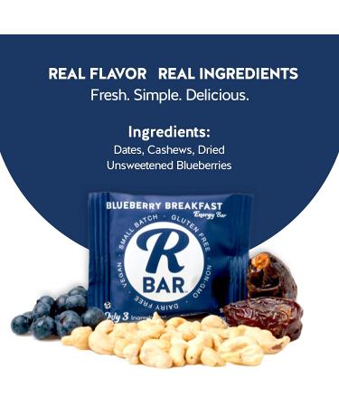 RBar Energy Bar Starter Pack Variety - Dairy & Gluten Free, Vegan Protein Snack with Just 7 Ingredients - 10 Pack - Buy Online on GoSupps.com