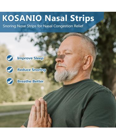 KOSANIO Nasal Strips 50 Count - Effective Snoring Relief & Nasal Congestion. Improve Sleep & Breathe Better with Extra Strength Nasal Strips - Buy Online on GoSupps.com