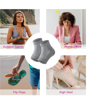 3 Pairs Set Special Care Heel Socks: Moisturizing Crack Treating Toeless for Female Feet (Grey) - Buy Online on GoSupps.com