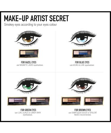 Max Factor Smokey Eye Drama Kit Azure Allure 06 - 4 Neutral & Blue Eyeshadow Palette for Brown Eyes | Matte & Shimmer Finish - Buy Online on GoSupps.com